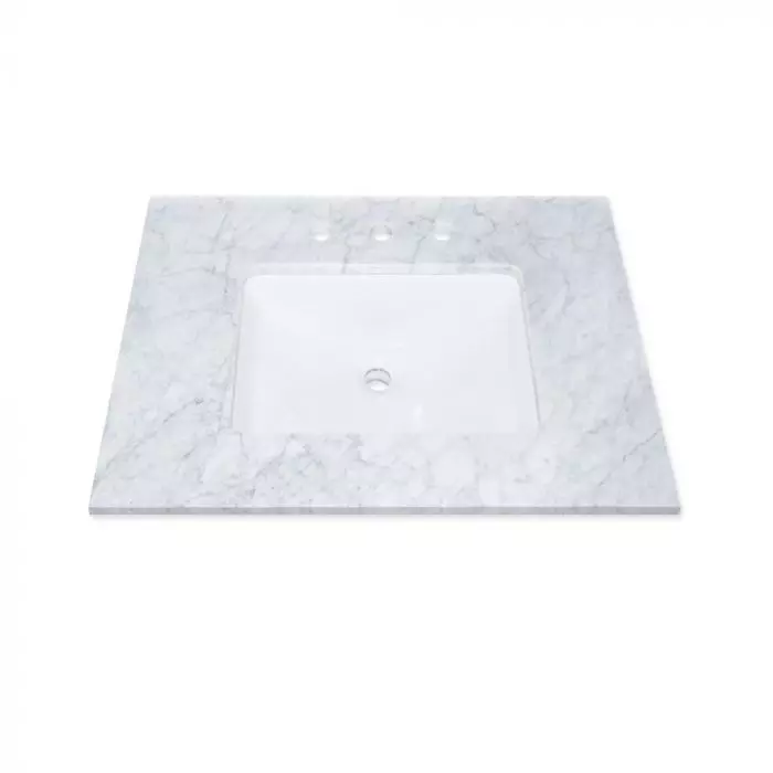 Carrara White Marble Vanity Top 31 X, 31 Inch White Marble Vanity Top
