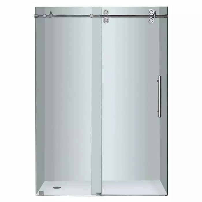 48 Chrome Frameless Sliding Shower, What Is A Frameless Sliding Shower Door