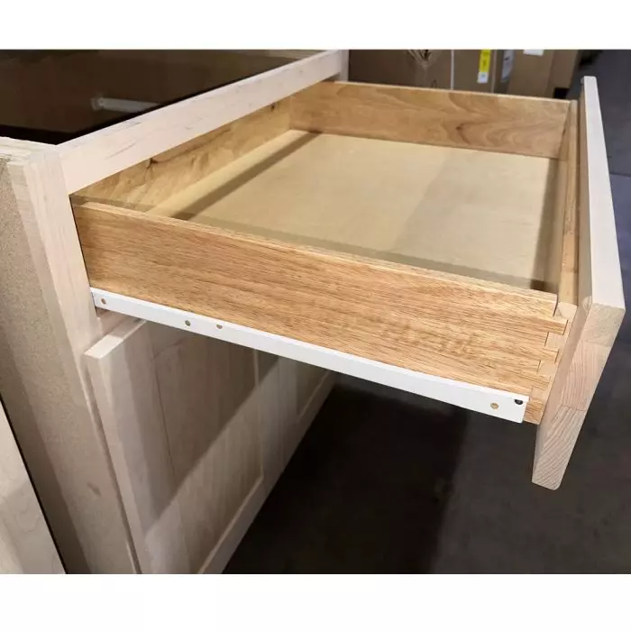 Kitchen Drawer Base Cabinet, Unfinished Oak, 21, 4 Drawer, CABINETS, UNFINISHED