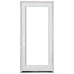 8'0 Wide 15-Lite Fiberglass Patio Prehung Double Door Unit with Sidelites  - Door Clearance Center