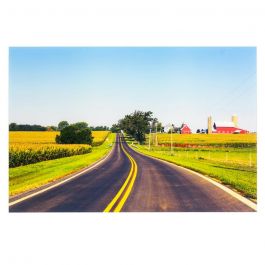 Countryside Artwork Tempered Glass Wall Art