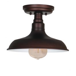 Kimball 1-Light Industrial Ceiling Light - Coffee Bronze