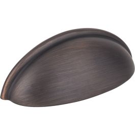 Florence Brushed Oil-Rubbed Bronze 3" Center-to-Center Cup Pull