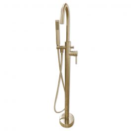 70-02017 Freestanding Tub Faucet - Round - Satin Brass
