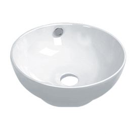 Mixer Vessel Porcelain Lavatory Sink - White