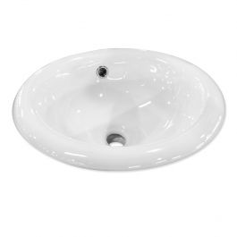 Derby Drop-In Porcelain Lavatory Sink - White