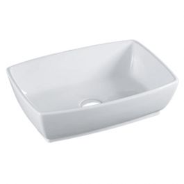 Tub Vessel Porcelain Lavatory Sink - White