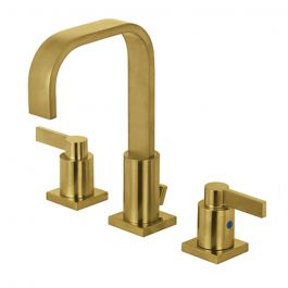 Kingston Brass Nuvo Fusion Widespread Lavatory Faucet - Brushed Brass