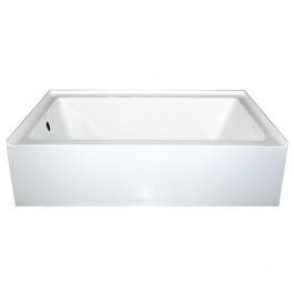 66" x 32" Rectangle Drop-In Skirted Tub - Left Drain