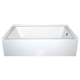 66" x 32" Rectangle Drop-In Skirted Tub - Right Drain