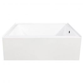 60" x 36" Rectangle Drop-In Skirted Bath Tub - Right Skirt