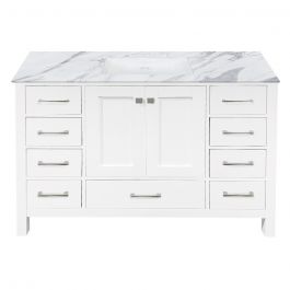 Carina 48" White Vanity - Choose Your Top