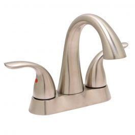 Huntington Brass Clover Centerset Lavatory Faucet - Satin Nickel