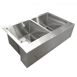 ZS-FH05 Farmhouse 60/40 Undermount Stainless Steel Sink