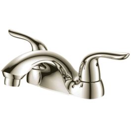 Brookfield Two Handle Lavatory Faucet, Brushed Nickel