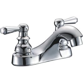 Lever Two Handle Faucet w/Pop-Up, Chrome