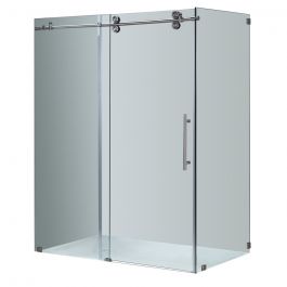 60" Stainless Steel Sliding Shower Door