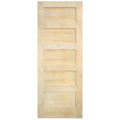 Barn Door - 5 Panel - Pine - 28" x 84"