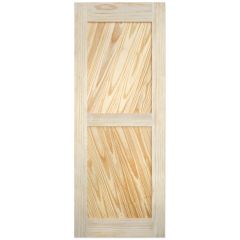 Barn Door - Diagonal Plank - Pine - 28" x 84"