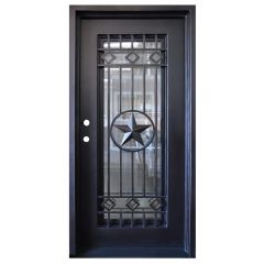 Texas Star Wrought Iron Entry Door Right Swing 3068