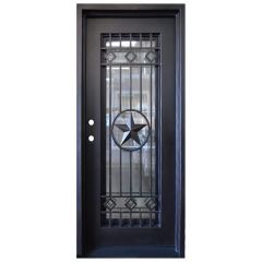 Texas Star Wrought Iron Entry Door Right Swing 3080