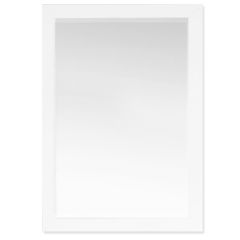 White Framed Mirror 30" x 42"