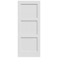Solid Core Primed 3 Panel 32" Shaker Interior Door