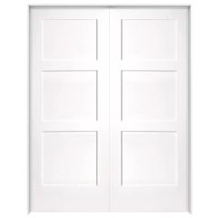 FLAT PACK - 3 Panel Interior Door 48" x 80" - Twin