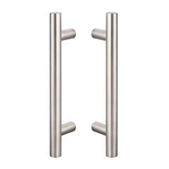 Barn Door Double Sided 12" Ladder Pull Handle - Satin Stainless