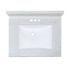 Frost Cultured Marble Vanity Top 25" x 19"