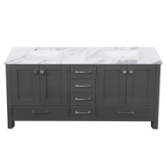 Carina 72" Graphite Double Vanity - Choose Your Top