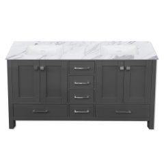 Carina 60" Graphite Double Vanity - Choose Your Top