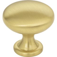 Madison Brushed Gold 1-3/16" Diameter Cabinet Knob