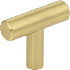 Naples Brushed Gold 1-9/16" Overall Length Cabinet T Knob