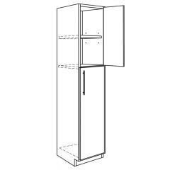 Utility Base 18" x 84" Avalon White Kitchen Cabinet