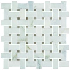 Casablanca Basketweave Marble 12" x 12" Mosaic Tile