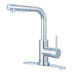 Kingston Brass Concord Pull-Out Kitchen Faucet - Polished Chrome