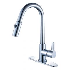 Kingston Brass Continental Pull-Down Kitchen Faucet - Polished Chrome