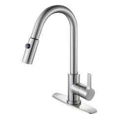 Kingston Brass Continental Pull-Down Kitchen Faucet - Brushed Nickel