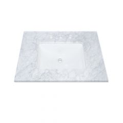 Carrara White Marble Vanity Top 31" x 22"