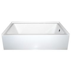 60" x 32" Rectangle Drop-In Skirted Tub - Right Drain