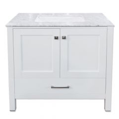 Carina 36" White Vanity - Choose Your Top