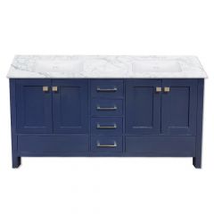 Carina 60" Navy Double Vanity - Choose Your Top