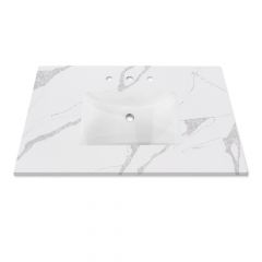 Bianco Carrara Marble Vanity Top 37" x 22"