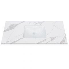 Bianco Carrara Marble Vanity Top 49" x 22"