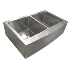 ZS-FH06 Farmhouse 60/40 Undermount Stainless Steel Sink