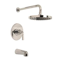 Huntington Brass Joy Tub & Shower Faucet Set - Polished Nickel