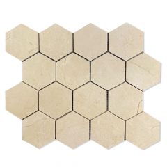 Enchant Grace 12" x 10" Hexagon Mosaic Tile