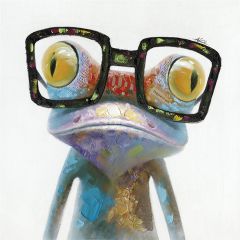 Hipster Froggy II Acrylic Painting