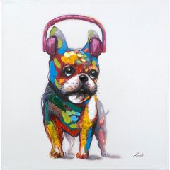 Dog Beats II Acrylic Painting